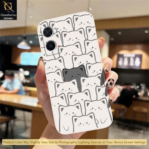 Oppo A76 Cover - ONation Be Different Series - HQ Liquid Silicone Elegant Colors Camera Protection Soft Case