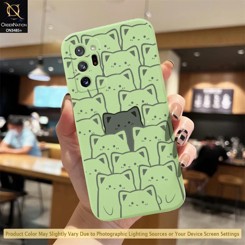 Samsung Galaxy Note 20 Ultra Cover - Light Green - ONation Be Different Series - HQ Liquid Silicone Elegant Colors Camera Protection Soft Case ( Fast Delivery )