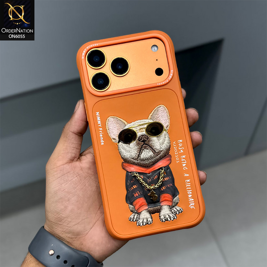 iPhone 17 Pro Max Cover - Design 3 - Nimmy Design Shockproof Phone Case with Embroidery Anti Slip Scratch Resistant Protective Cover