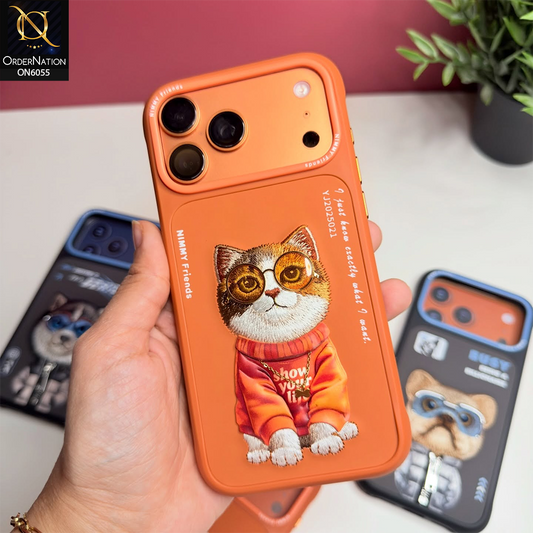 iPhone 17 Pro Max Cover - Design 4 - Nimmy Design Shockproof Phone Case with Embroidery Anti Slip Scratch Resistant Protective Cover