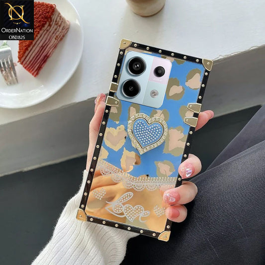 Xiaomi Redmi Note 13 Pro 4G Cover - Design4 - Heart Bling Diamond Glitter Soft TPU Trunk Case With Ring Holder