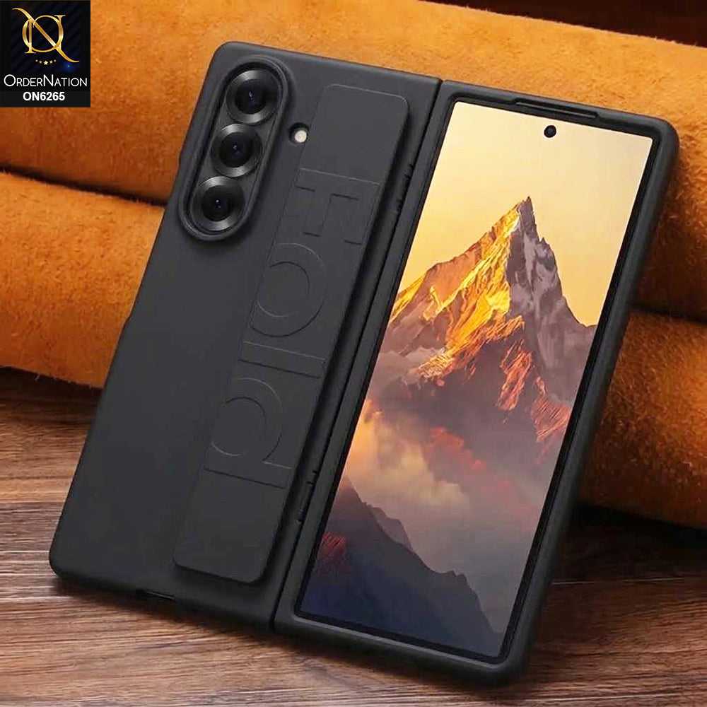 Samsung Galaxy Z Fold 7 Cover - Black - Armor Case – Durable Protective Cover with Hand Grip