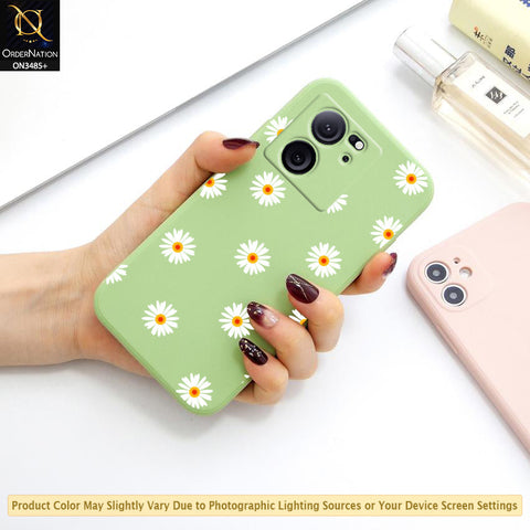 Xiaomi 13T Pro Cover - ONation Daisy Series - HQ Liquid Silicone Elegant Colors Camera Protection Soft Case