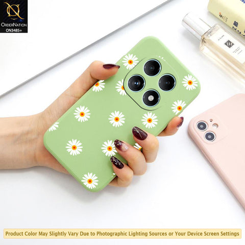 Xiaomi Redmi Note 14 Pro 4G Cover - ONation Daisy Series - HQ Liquid Silicone Elegant Colors Camera Protection Soft Case