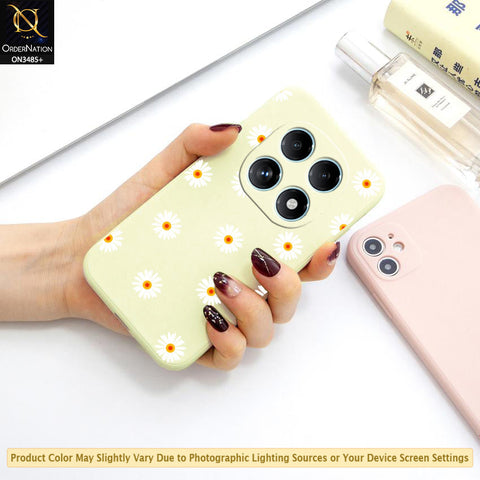 Xiaomi Redmi Note 14 Pro 4G Cover - ONation Daisy Series - HQ Liquid Silicone Elegant Colors Camera Protection Soft Case