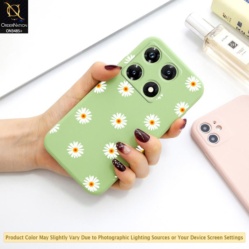 Infinix Note 30 Pro Cover - ONation Daisy Series - HQ Liquid Silicone Elegant Colors Camera Protection Soft Case (Fast Delivery)