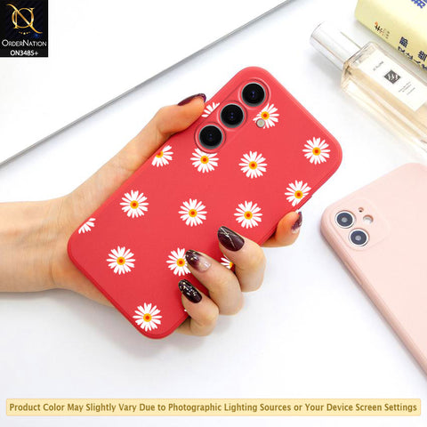 Samsung Galaxy A16 Cover - ONation Daisy Series - HQ Liquid Silicone Elegant Colors Camera Protection Soft Case
