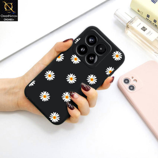 Xiaomi 15  Cover - ONation Daisy Series - HQ Liquid Silicone Elegant Colors Camera Protection Soft Case