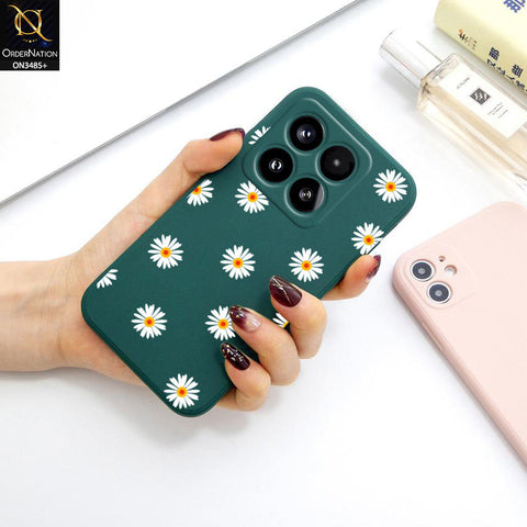 Xiaomi 15  Cover - ONation Daisy Series - HQ Liquid Silicone Elegant Colors Camera Protection Soft Case