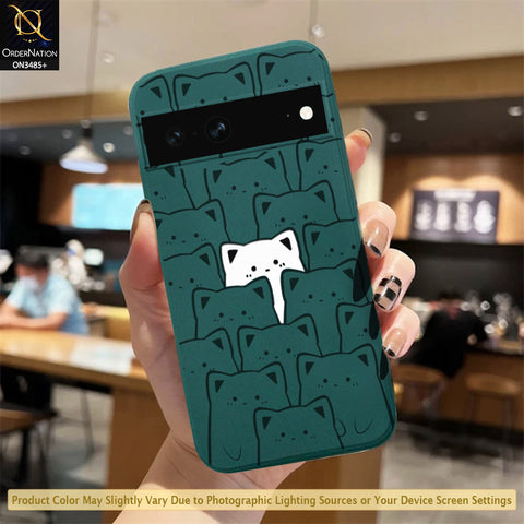 Google Pixel 7 Cover - ONation Be Different Series - HQ Liquid Silicone Elegant Colors Camera Protection Soft Case