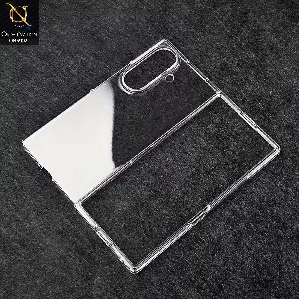 Samsung Galaxy Z Fold 7 - Transparent  - New Premium Clear Hard Shell Case