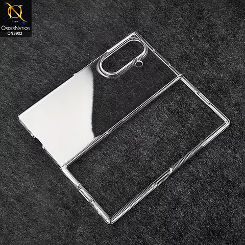 Samsung Galaxy Z Fold 7 - Transparent  - New Premium Clear Hard Shell Case