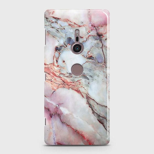 Sony Xperia XZ2 - Violet Sky Marble Trendy Printed Hard Case(1b27) ( Fast Delivery )