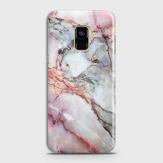 Samsung A8 2018 - Violet Sky Marble Trendy Printed Hard Case ( Fast Delivery )