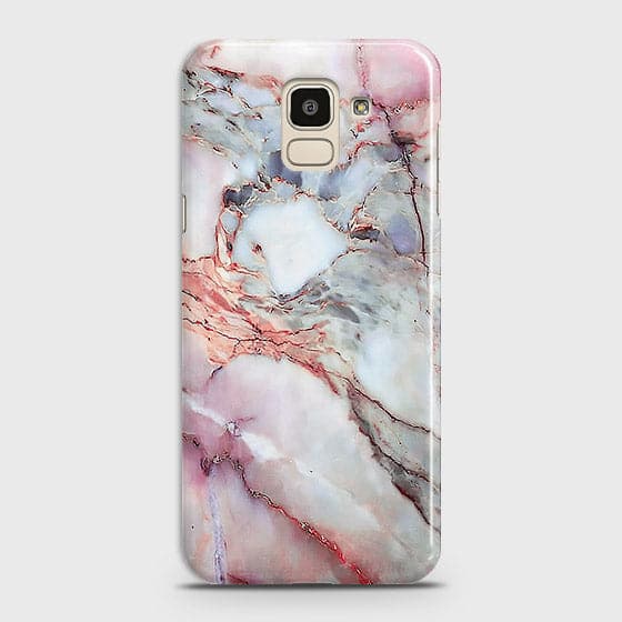 Samsung J6 2018 - Violet Sky Marble Trendy Printed Hard Case ( Fast Delivery )