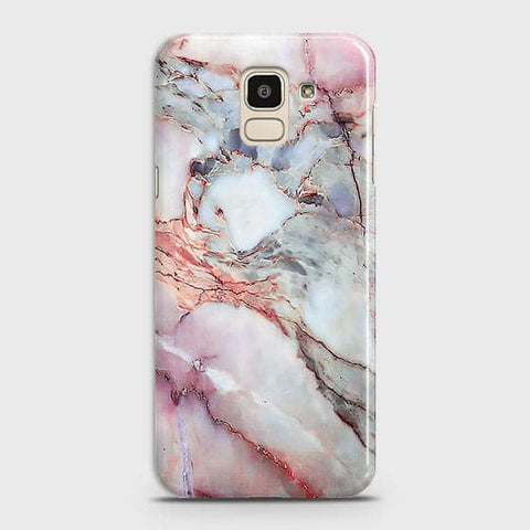 Samsung J6 2018 - Violet Sky Marble Trendy Printed Hard Case ( Fast Delivery )