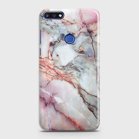 Huawei Y7 Prime 2018 - Violet Sky Marble Trendy Printed Hard Case(1) ( Fast Delivery )