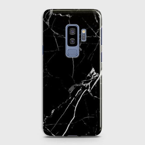 Samsung Galaxy S9 Plus - Black Modern Classic Marble Printed Hard Case (Fast Delivery)