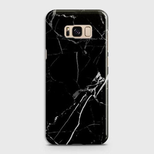 Samsung Galaxy S8 - Black Modern Classic Marble Printed Hard Case b48 ( Fast Delivery )