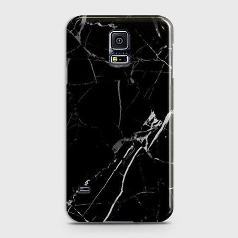 Samsung Galaxy S5 - Black Modern Classic Marble Printed Hard Case (Fast Delivery)
