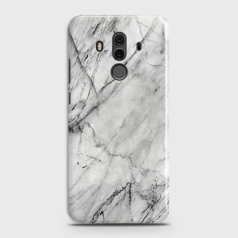 Huawei Mate 10 Pro Cover - Matte Finish - Trendy White Floor Marble Printed Hard Case with Life Time Colors Guarantee - D2 (Fast Delivery)