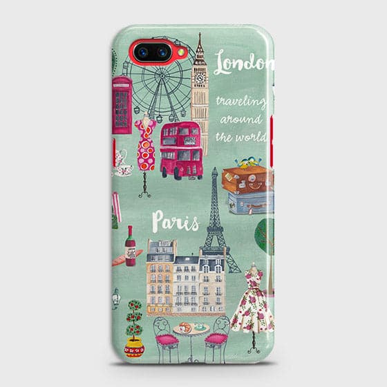Realme C1 Cover - Matte Finish - London, Paris, New York Modern Printed Hard Case With Life Time Colors Guarantee (Fast Delivery)