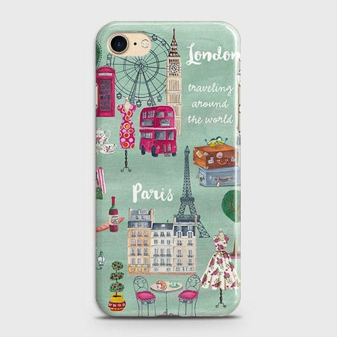 iPhone SE 2020 & iPhone SE 2022 Cover - Matte Finish - London, Paris, New York Modern Printed Hard Case Life Time Colors Guarantee (Fast Delivery)