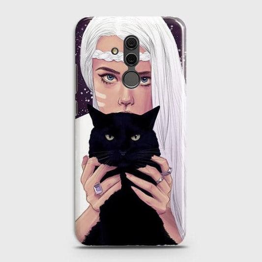 Huawei Mate 20 Lite - Trendy Wild Black Cat Printed Hard Case With Life Time Colors Guarantee ( Fast Delivery )