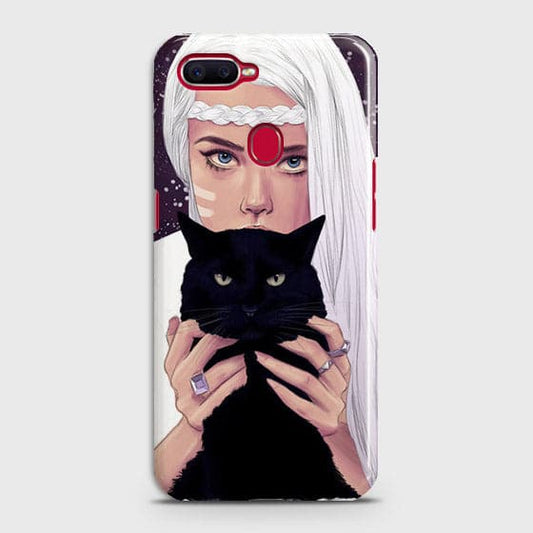 Oppo F9 - Trendy Wild Black Cat Printed Hard Case With Life Time Colors Guarantee(1b27) b-70 ( Fast Delivery )