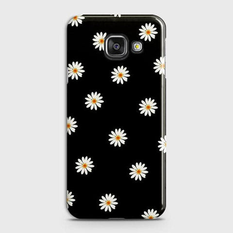 Samsung Galaxy J7 Max Cover - Matte Finish - White Bloom Flowers with Black Background Printed Hard Case With Life Time Colors Guarantee (Fast Delivery)