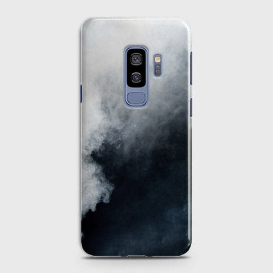 Samsung Galaxy S9 Plus Cover - Matte Finish - Trendy Misty White and Black Marble Printed Hard Case with Life Time Colors Guarante ( Fast Delivery )(M)