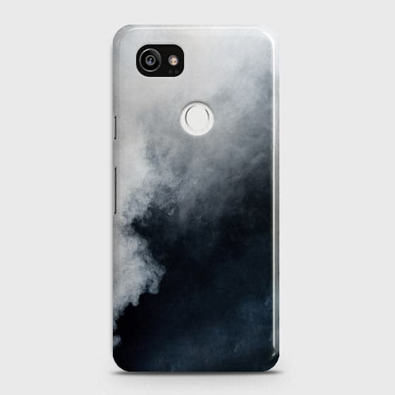 Google Pixel 2 XL Cover - Matte Finish - Trendy Misty White and Black Marble Printed Hard Case with Life Time Colors Guarantee ( Fast Delivery )