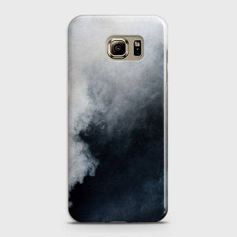 Samsung Galaxy S6 Edge Plus Cover - Matte Finish - Trendy Misty White and Black Marble Printed Hard Case with Life Time Colors Guarantee b58 ( Fast Delivery )