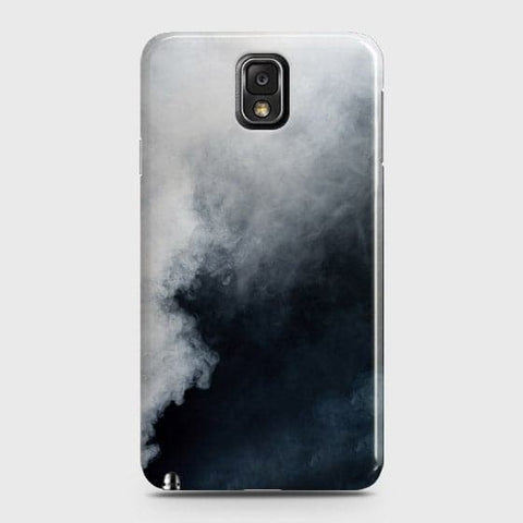 Samsung Galaxy Note 3 Cover - Matte Finish - Trendy Misty White and Black Marble Printed Hard Case with Life Time Colors Guarantee (Fast Delivery)