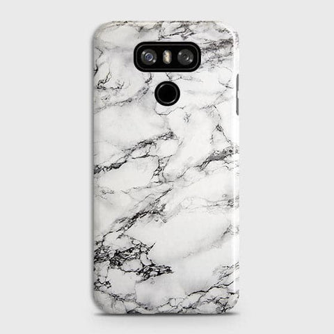 LG G6 Cover - Matte Finish - Trendy Mysterious White Marble Printed Hard Case with Life Time Colors Guarantee(1) ( Fast Delivery )