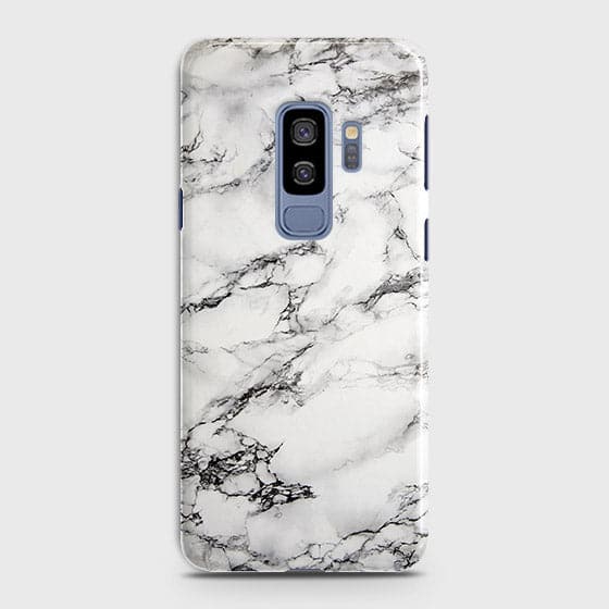 Samsung Galaxy S9 Plus Cover - Matte Finish - Trendy Mysterious White Marble Printed Hard Case with Life Time Colors Guarantee ( Fast Delivery )
