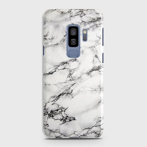 Samsung Galaxy S9 Plus Cover - Matte Finish - Trendy Mysterious White Marble Printed Hard Case with Life Time Colors Guarantee ( Fast Delivery )