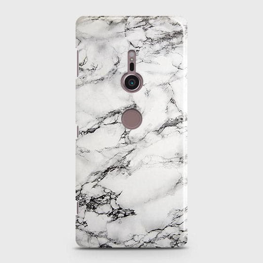 Sony Xperia XZ2 Cover - Matte Finish - Trendy Mysterious White Marble Printed Hard Case with Life Time Colors Guarantee ( Fast Delivery )
