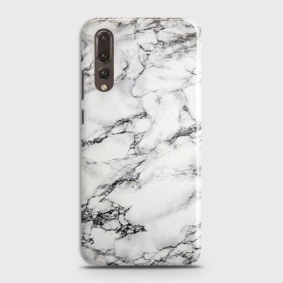 Huawei P20 Pro Cover - Matte Finish - Trendy Mysterious White Marble Printed Hard Case with Life Time Colors Guarantee ( Fast Delivery )