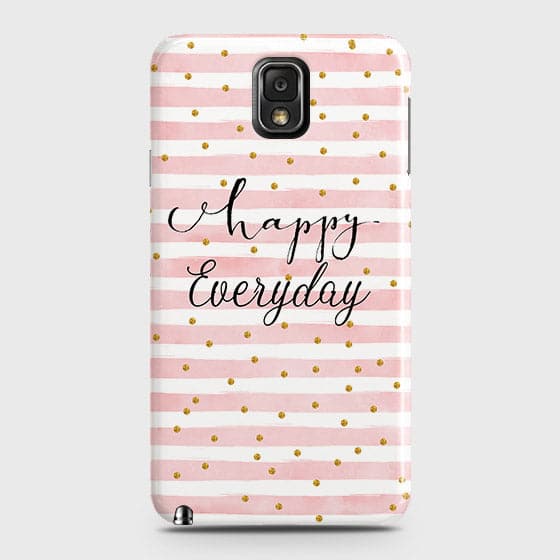 Samsung Galaxy Note 3 - Trendy Happy Everyday Printed Hard Case With Life Time Colors Guarantee b-72 ( Fast Delivery )