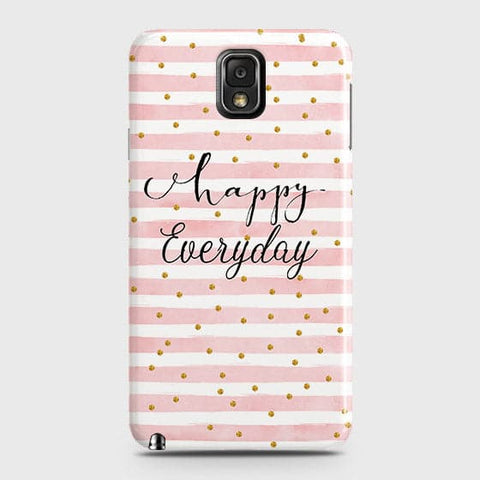 Samsung Galaxy Note 3 - Trendy Happy Everyday Printed Hard Case With Life Time Colors Guarantee b-72 ( Fast Delivery )