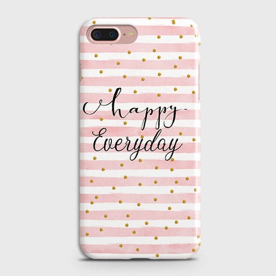 iPhone 7 Plus & iPhone 8 Plus - Trendy Happy Everyday Printed Hard Case With Life Time Colors Guarantee ( Fast Delivery )