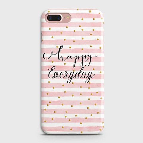 iPhone 7 Plus & iPhone 8 Plus - Trendy Happy Everyday Printed Hard Case With Life Time Colors Guarantee ( Fast Delivery )