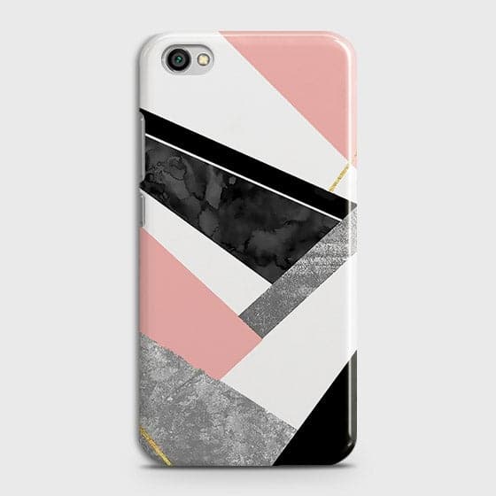 Xiaomi Redmi Note 5A Cover - Geometric Luxe Marble Trendy Printed Hard Case With Life Time Colour Guarantee ( Fast Delivery )