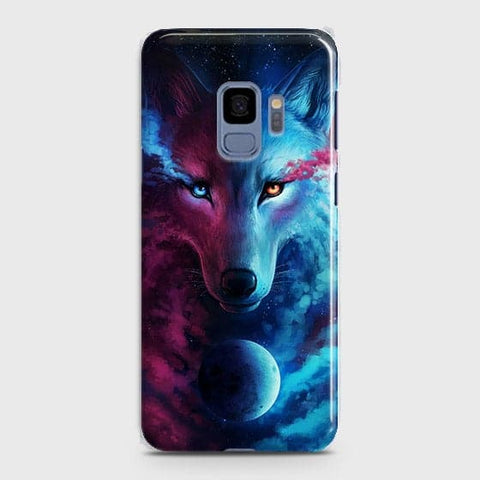 Samsung Galaxy S9 Cover - Infinity Wolf  Trendy Printed Hard Case With Life Time Guarantee ( Fast Delivery )