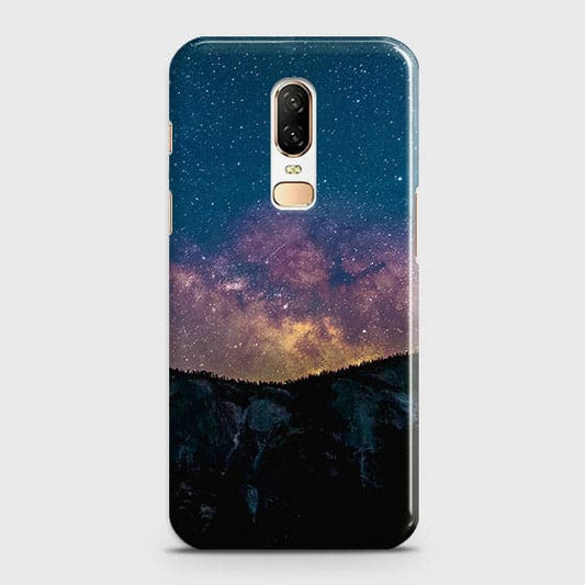 OnePlus 6 Cover - Matte Finish - Embrace, Dark  Trendy Printed Hard Case With Life Time Colour Guarantee ( Fast Delivery )