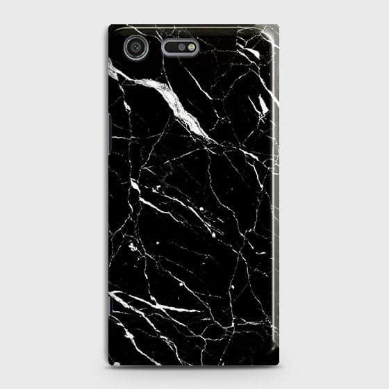 Sony Xperia XZ Premium Cover - Matte Finish - Trendy Black Marble Printed Hard Case With Life Time Guaranteeb-71 ( Fast Delivery )