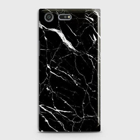 Sony Xperia XZ Premium Cover - Matte Finish - Trendy Black Marble Printed Hard Case With Life Time Guaranteeb-71 ( Fast Delivery )