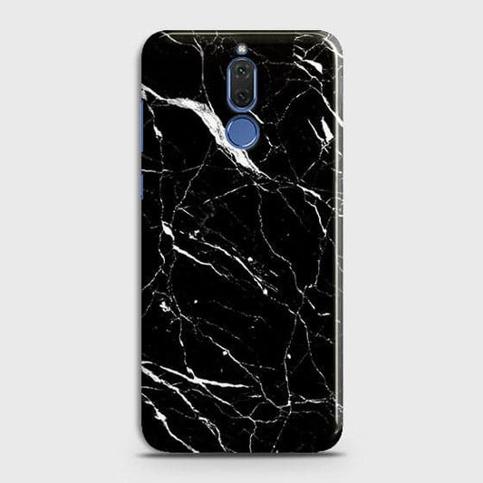 Huawei Mate 10 Lite Cover - Matte Finish - Trendy Black Marble Printed Hard Case With Life Time Guarantee (Fast Delivery)