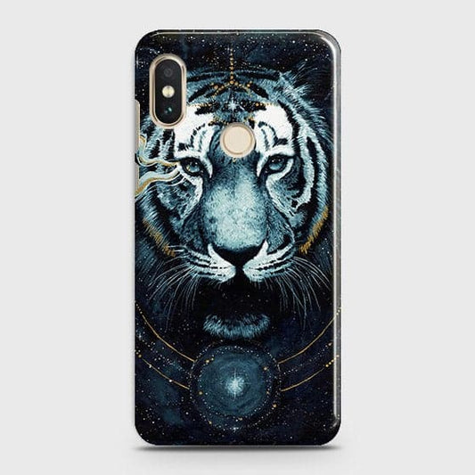 Xiaomi Redmi S2 Cover - Vintage Galaxy Tiger Printed Hard Case with Life Time Colors Guarantee - OrderNation